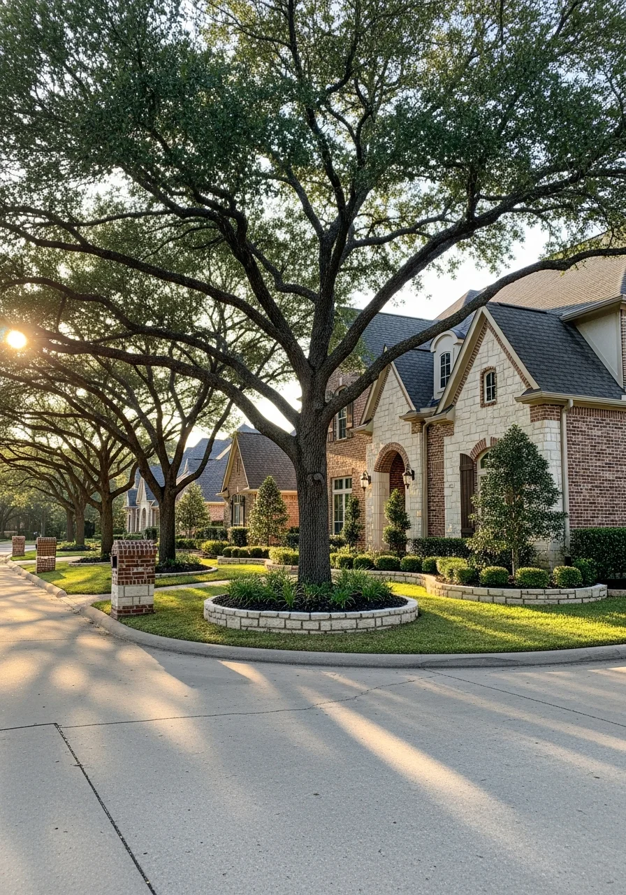 Woodlands residential property with architectural detail and HOA-compliant design.